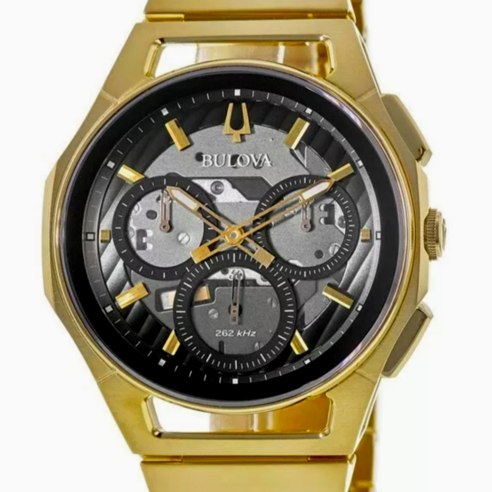 SOLD SOLD NEW bulova curv gold 97a144 brand new